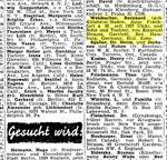 Aufruf 1947 Bernhard Weissbacher