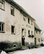 Geschäft des Moritz Kahn an der Bergstrasse
